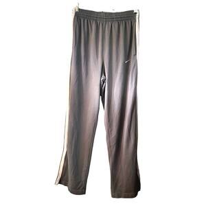 Nike Men's Gray Pull On Elastic Waist Workout Basketball Pants Size Medium